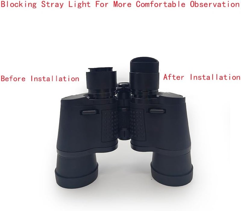 SKYPRO 2PCS 26mm Aperture Shiel for Microscope Telescope Eyepiece Eye Piece Rubber Eye Cups - Image 1